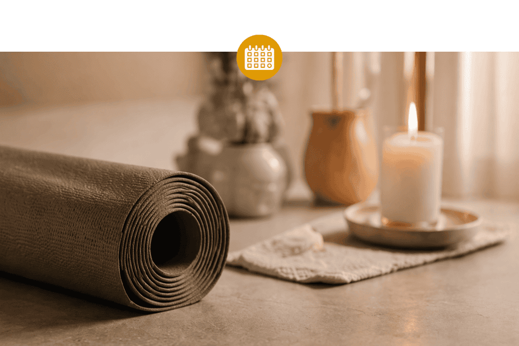 Warm yoga studio