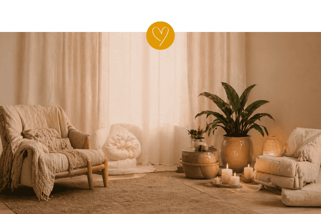 Cozy yoga lounge 