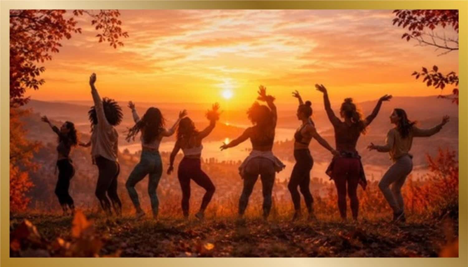 Ladies dancing in the sunlight